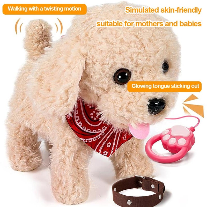 2026 Upgrade Hopping Dog Realistic Robot Puppy,Interactive Electronic Plush Puppy Toy with Realistic Touch Sensing,Voice Mimic,Lifelike Sounds,Tongue & Licking Motion,Christmas Toy Gift for Girls Boys - Image 4